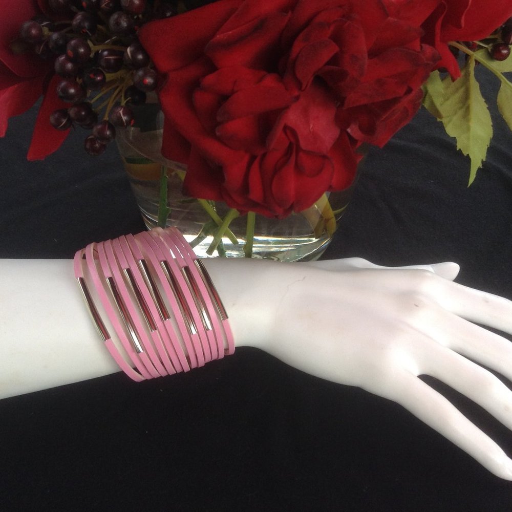 PU LEATHER Bracelet     PINK